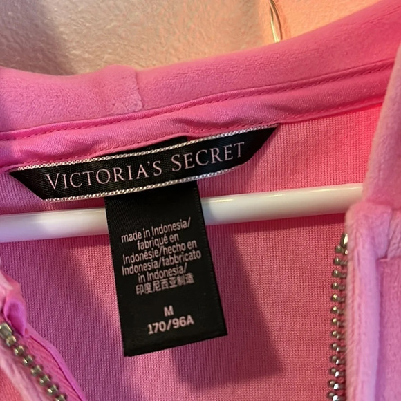 Victoria’s Secret Velour Slouchy Zip Up Hoodie 💗 - Picture 3 of 4